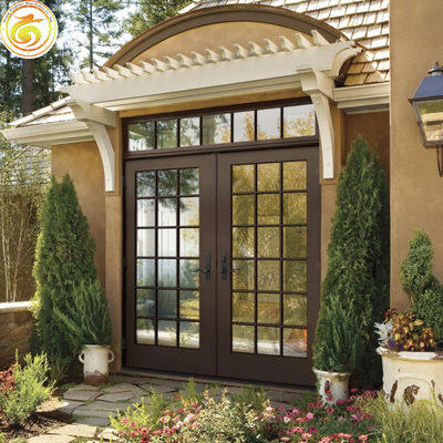 Aluminum Swing Glass Door Double Hinged Single Doors French Flush Style Casement Door