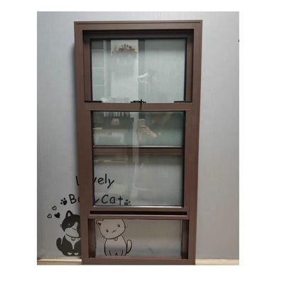 Customized Vertical Sliding  PVC/Aluminium Single Double Hung Windows Windproof Soundproof Single Double Hung Window