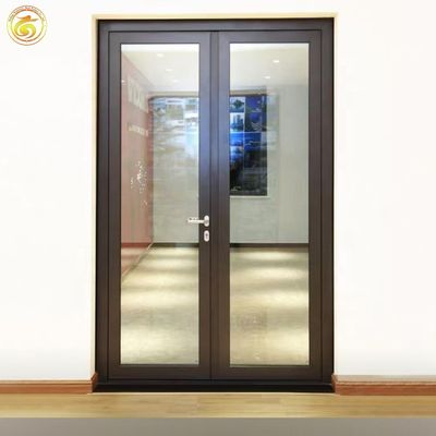 Modern Design Aluminium Alloy Casement Swing Glass Internal Door for House
