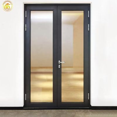 Aluminum PD/PT Door Double-leaf Folding Swing Door Modern Exterior Front Entry Slide Door