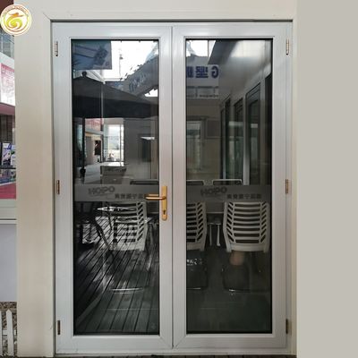 Aluminum PD/PT Door Double-leaf Folding Swing Door Modern Exterior Front Entry Slide Door