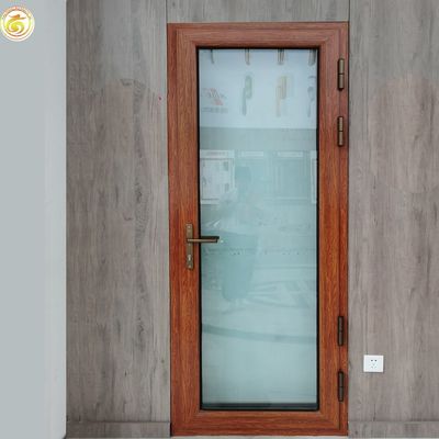 Aluminum PD/PT Door Double-leaf Folding Swing Door Modern Exterior Front Entry Slide Door