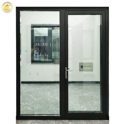 Restaurant Door Front Double Glass Entry Aluminum Swing Commercial Door