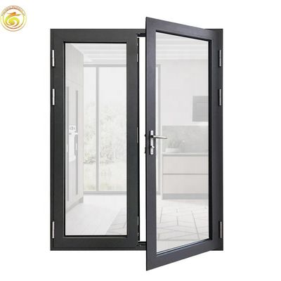 Restaurant Door Front Double Glass Entry Aluminum Swing Commercial Door