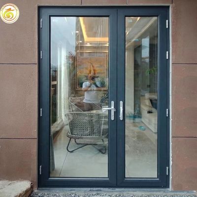 Restaurant Door Front Double Glass Entry Aluminum Swing Commercial Door