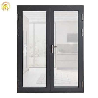 Restaurant Door Front Double Glass Entry Aluminum Swing Commercial Door