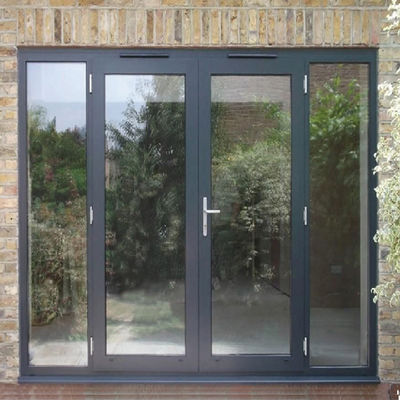 Aluminum Swing Glass Door Double Hinged Single Doors French Flush Style Casement Door