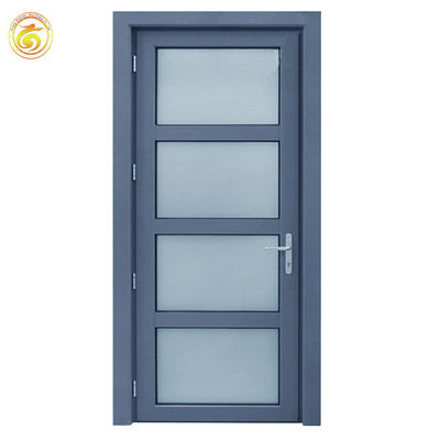 Aluminum Swing Glass Door Double Hinged Single Doors French Flush Style Casement Door