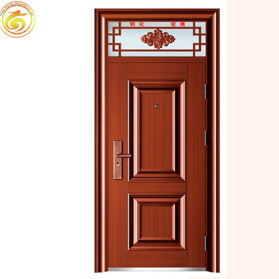 High Quality Anti-theft Structure Exterior Steel Entry Doors for Houses