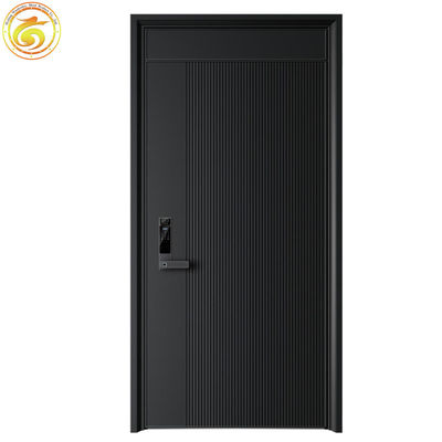 Modern Thermal Break Iron Security Front Entry Doors for Houses Exterior