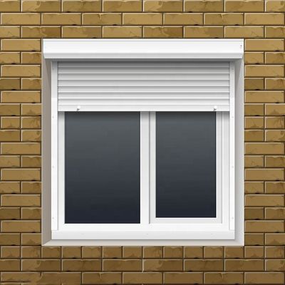 Motorized Hurricane Roller Shutter Aluminum Electric Rolling Shutter  Window
