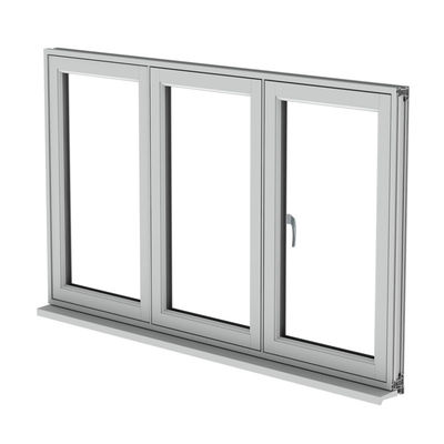 French Style Residential PVC Windows and Doors Double Glazed  PVC Window