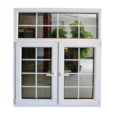 Customized Vinyl/PVC/UPVC Frame Casement Windows and Doors Hurricane Impact PVC Tilt and Turn Casement Windows