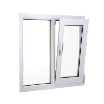 Customized Vinyl/PVC/UPVC Frame Casement Windows and Doors Hurricane Impact PVC Tilt and Turn Casement Windows