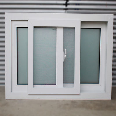 American Hot Sales Double Glazed Large Tempered Glass PVC Casement  Windows Windproof and Waterproof Windows