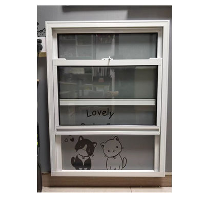 New Design American Style Vertical Sliding Black Aluminum Single and Double Hung Windows