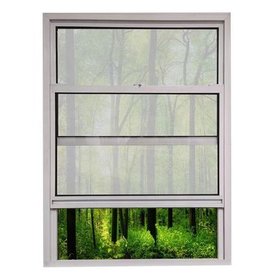 Customized Vertical Sliding  PVC/Aluminium Single Double Hung Windows Windproof Soundproof Single Double Hung Window