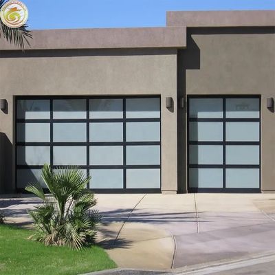 Sectional Garage Door Modern Electric Horizontal Aluminum Sliding Garage Door With High Standard