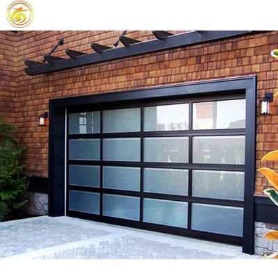 Sectional Garage Door Modern Electric Horizontal Aluminum Sliding Garage Door With High Standard