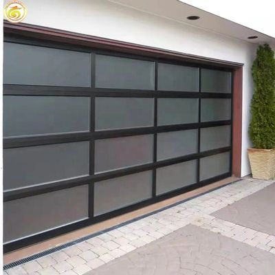North American Double Steel Sectional Industrial Two Car Garage Gate and Pedestrian Doors