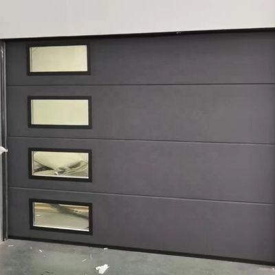 New Design Modern Aluminum Tempered  Glass Garage Door Price  Plexiglass Panel Garage Doors