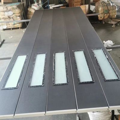 New Design Modern Aluminum Tempered  Glass Garage Door Price  Plexiglass Panel Garage Doors