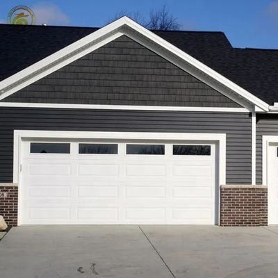 Wholesale Price Modern Design Residential Automatic Black Aluminum  Glass  Garage Door