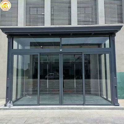 Automatic Frameless Aluminum Sliding Door Glass Sensor Door Auto Sliding Glass Door