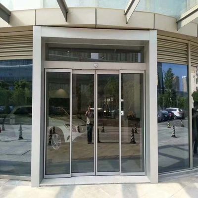 Commercial Aluminum Automatic Front Door Electric Glass Sliding Doors