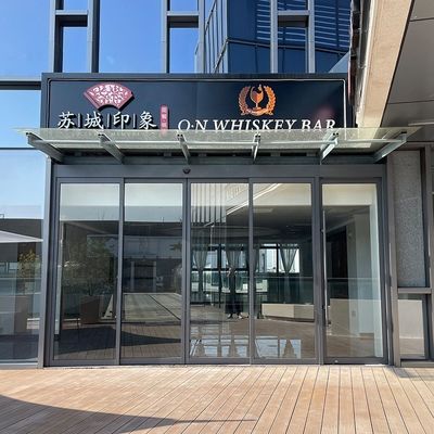 Commercial Aluminum Automatic Front Door Electric Glass Sliding Doors