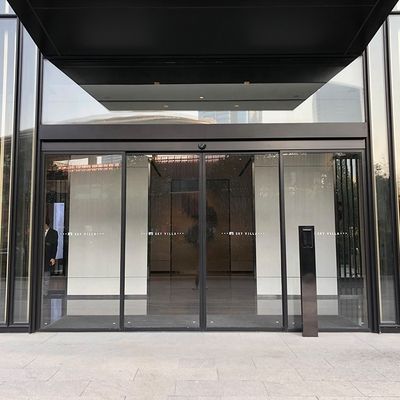 Commercial Aluminum Automatic Front Door Electric Glass Sliding Doors