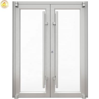 Latest Design Commercial  Aluminum Frame Storefront  Door with Tempered Safety Glass