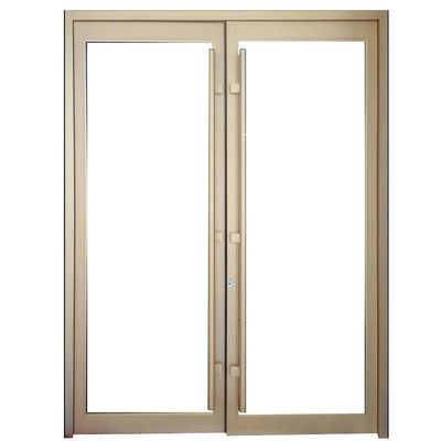 American Commercial Aluminium Storefront Door Offset Pivot Hinges Aluminum Double Glass Door