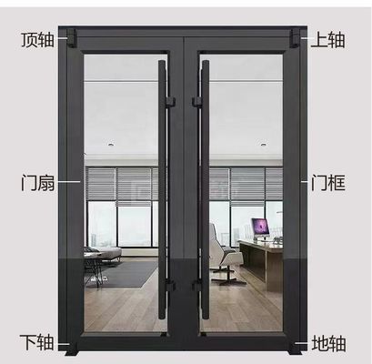 Modern Shop Storefront Doors Aluminum Front Entry Doors Fiberglass Exterior Large Glass Door