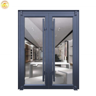 House Front Main Double Door Design Aluminium Shop Front Door