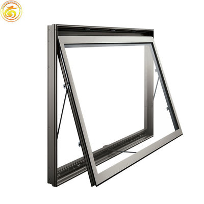 Double Glazed Aluminium Awning Windows House Toilet Awning Window Top Hung Window