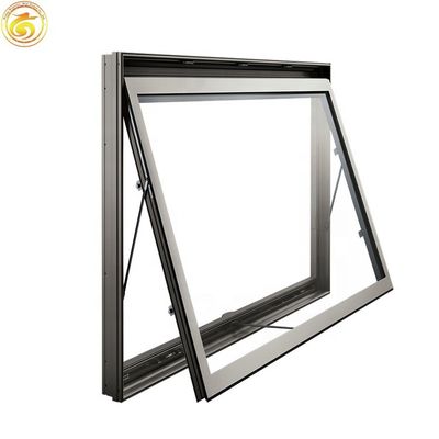 Glass Corner Window Thermal Break Aluminum Chain Winder Awning Windows