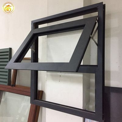 Hot Sale High Performance Thermal Break Aluminum Profile Bottom Fixed Windows Top  Awning Hung Window