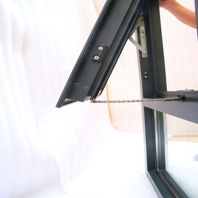 Hot Sale High Performance Thermal Break Aluminum Profile Bottom Fixed Windows Top  Awning Hung Window