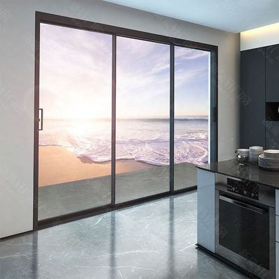 Aluminium Alloy Sliding Door Modern Design Hurricane Impact Double Glass Sliding Door